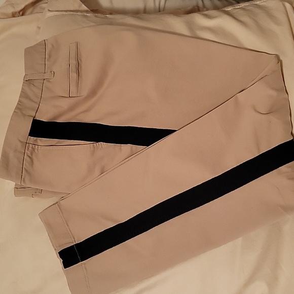 J Crew High Rise Girlfriend Chino Pants With Side Stripe sz 4 - Picture 5 of 7
